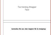 1.55 Oz Hershey Bar Wrapper Template - Template 1 : Resume for Blank Candy Bar Wrapper Template For Word