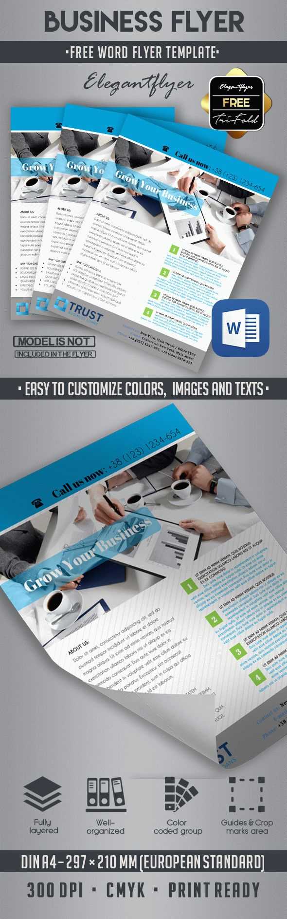 10 Best Business Flyer Templates In Word! |Elegantflyer Throughout Free Business Flyer Templates For Microsoft Word