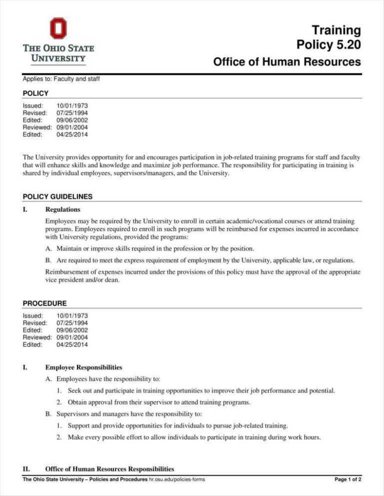 Training Documentation Template Word – Professional Plan Templates