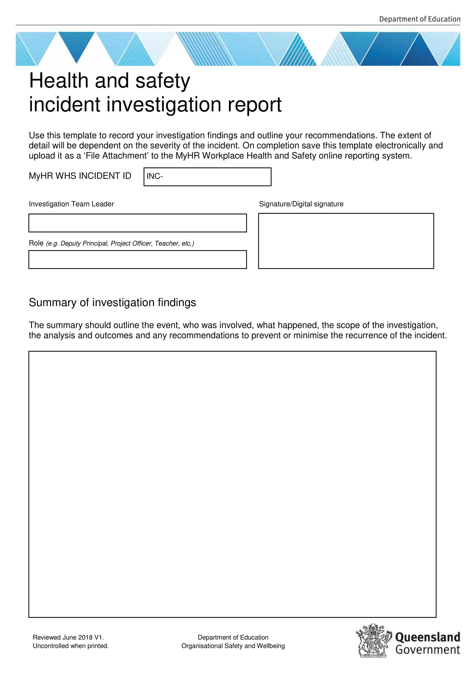 10+ Workplace Investigation Report Examples – Pdf | Examples In Sexual Harassment Investigation Report Template