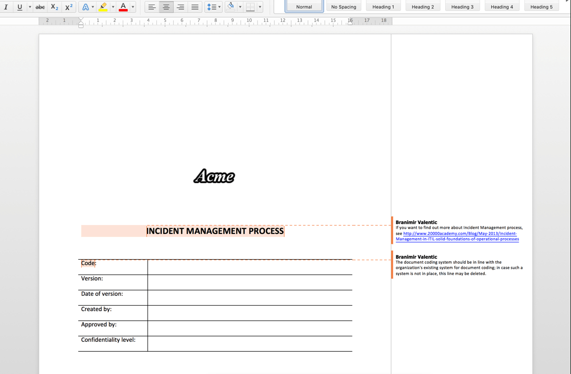 100 Itil Major Incident Report Template Cv Sandeep In It Major 