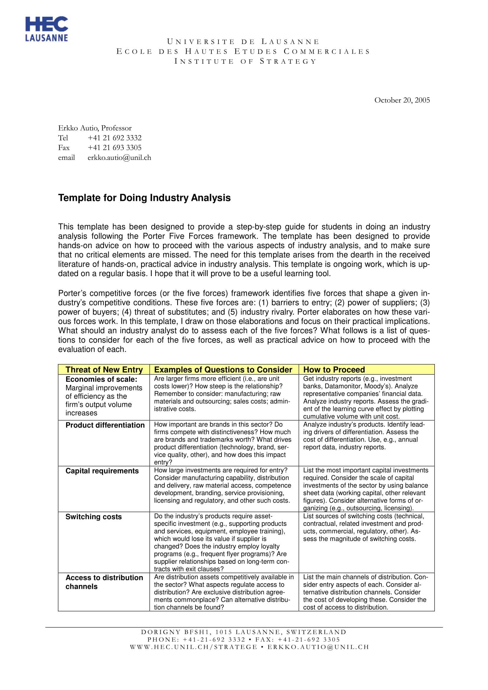 11+ Industry Analysis Examples – Pdf | Examples Within Industry Analysis Report Template