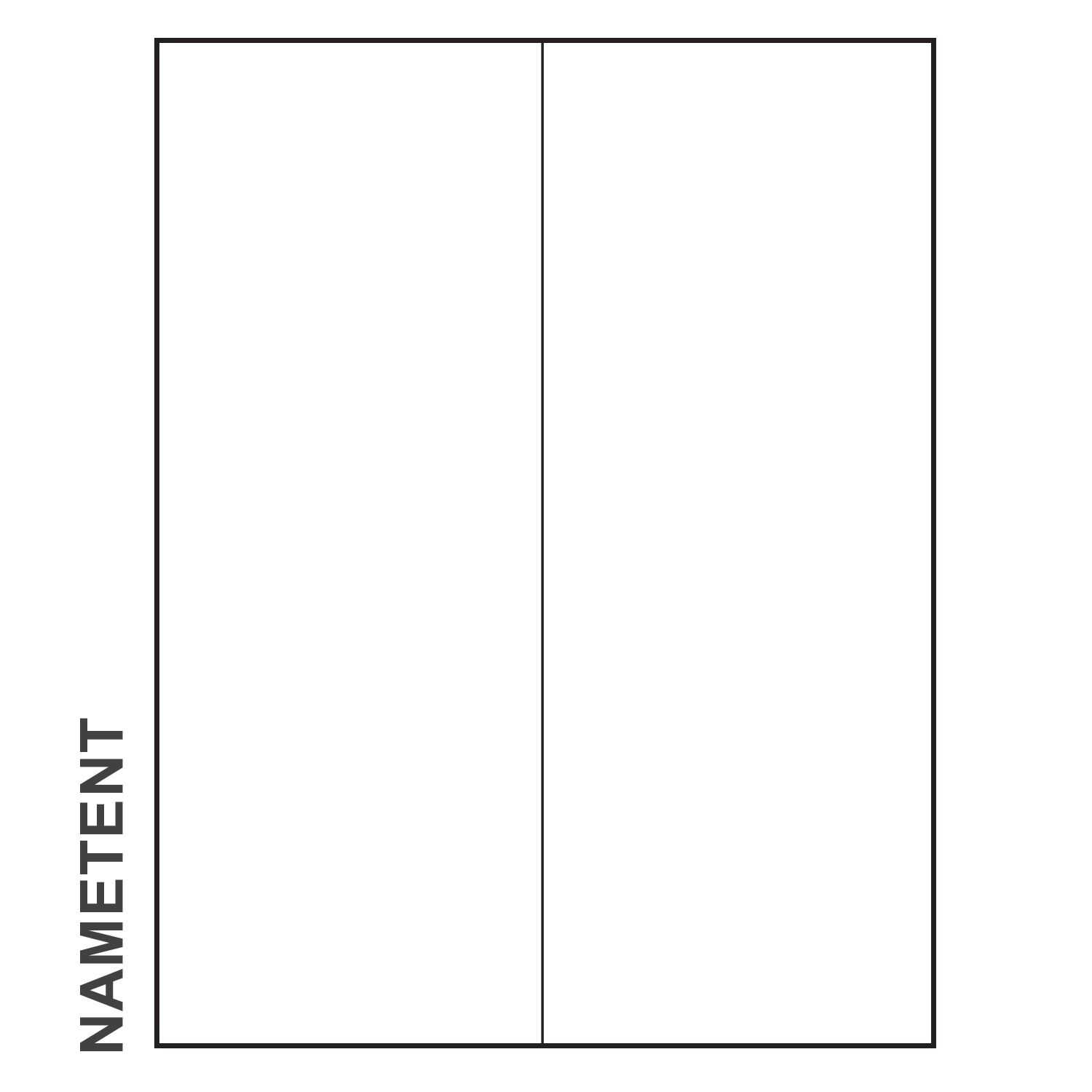 11" X 4 1/4" Paper Nametent, Blank, Pack Of 100 Nametents Pertaining To Tent Card Template Word