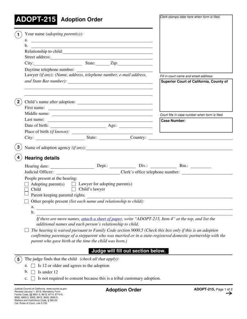 12+ Adoption Paper Templates – Pdf | Free & Premium Templates Inside Blank Adoption Certificate Template