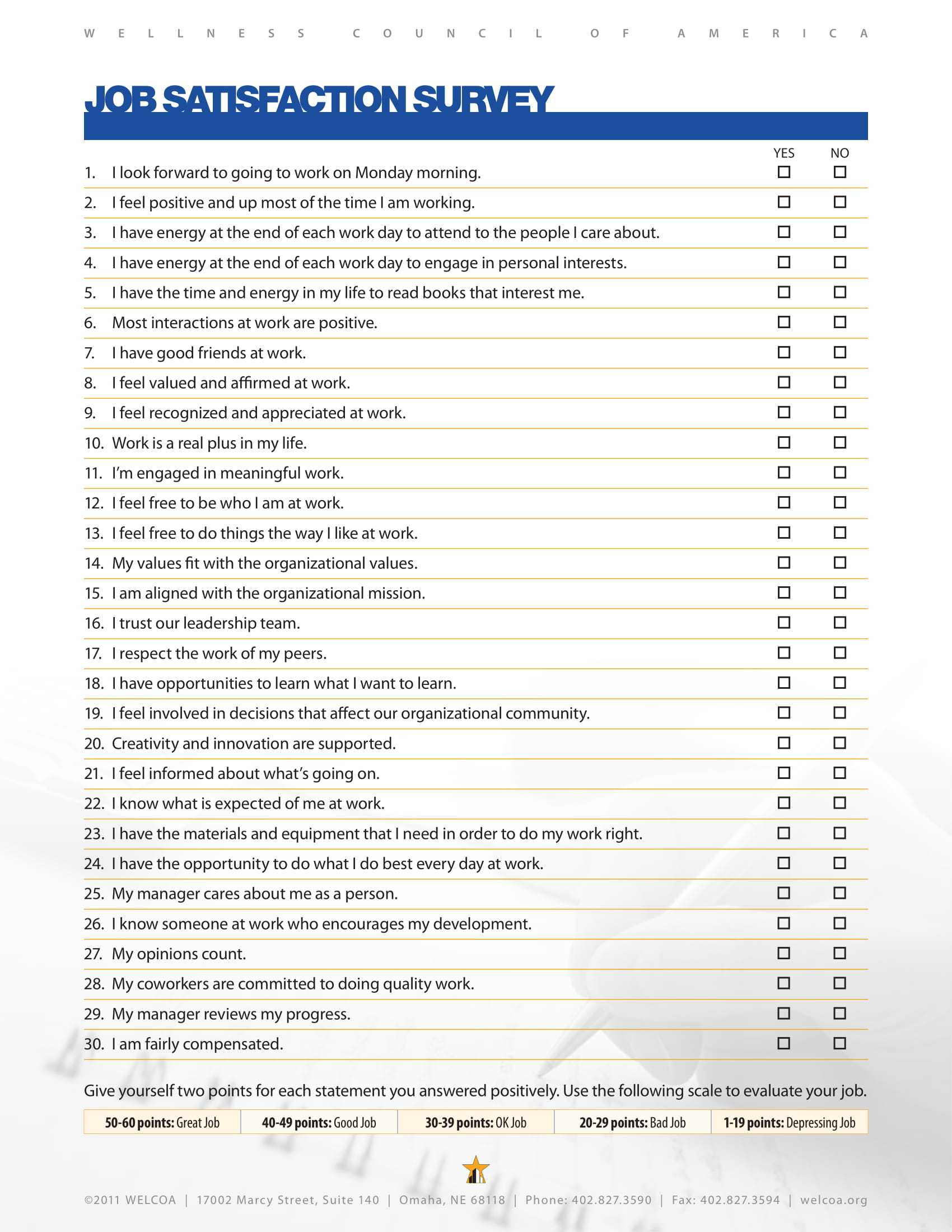 14+ Employee Satisfaction Survey Form Examples - Pdf, Doc In Employee Satisfaction Survey Template Word