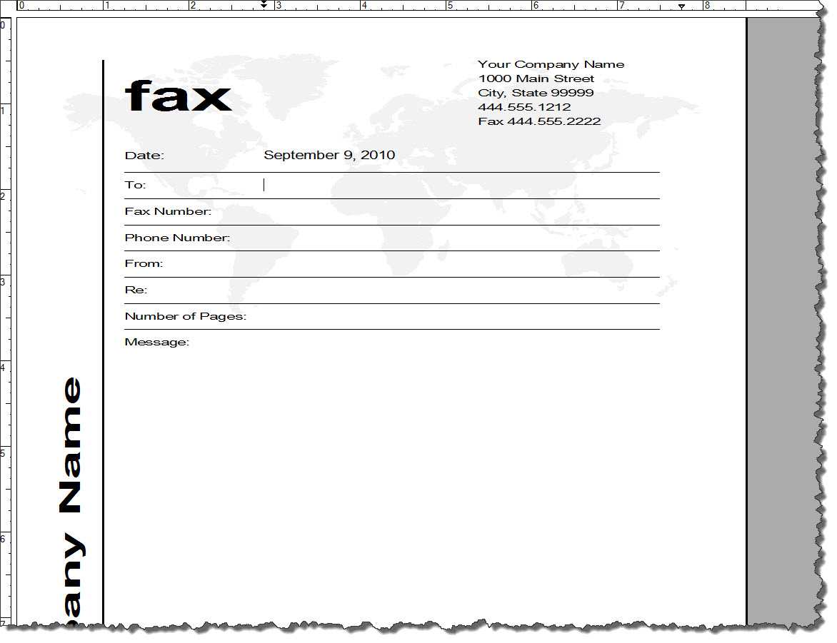 15 Cover Page Template Word 2010 Images – Cover Page Throughout Fax Template Word 2010