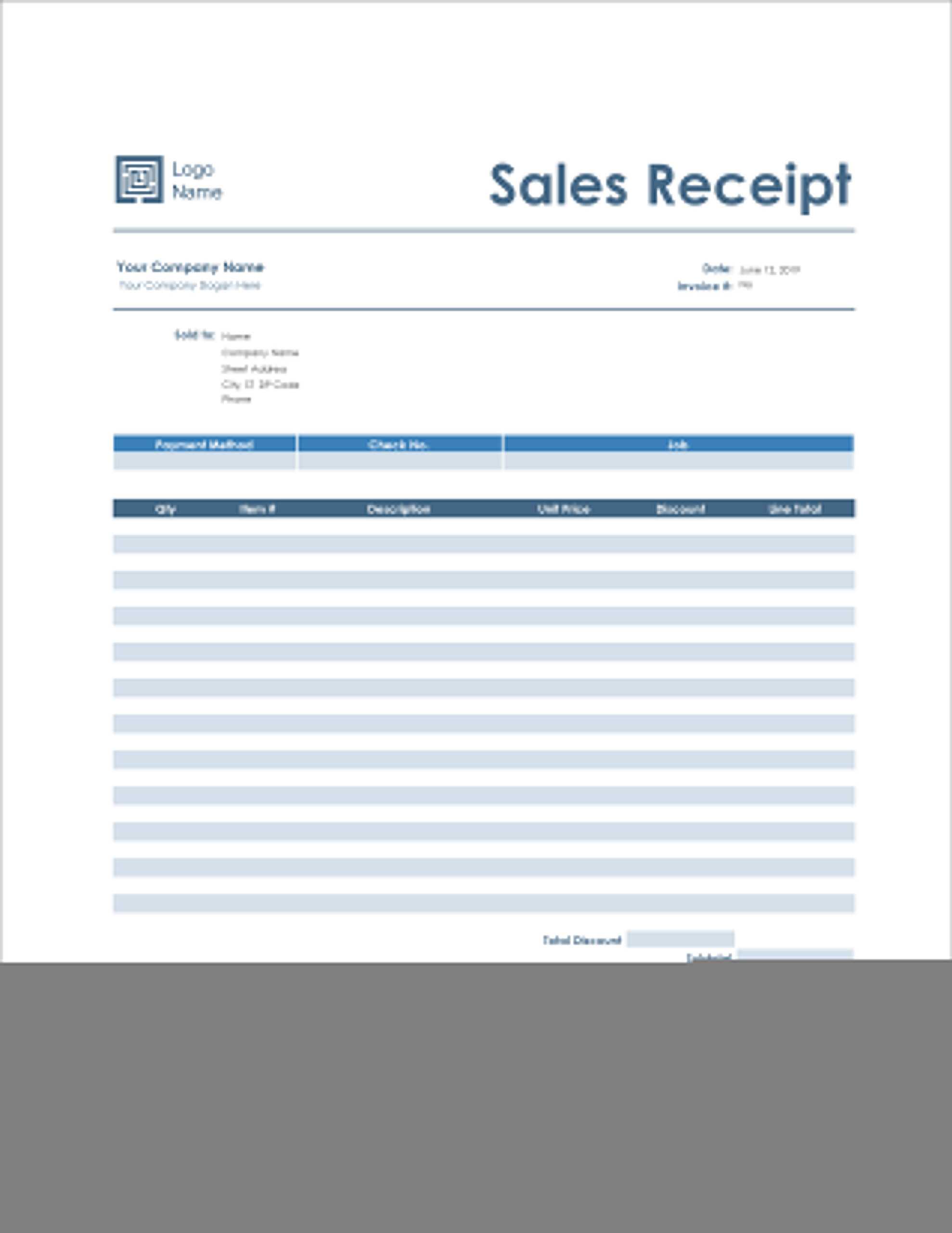 16 Free Receipt Templates – Download For Microsoft Word Pertaining To Microsoft Office Word Invoice Template