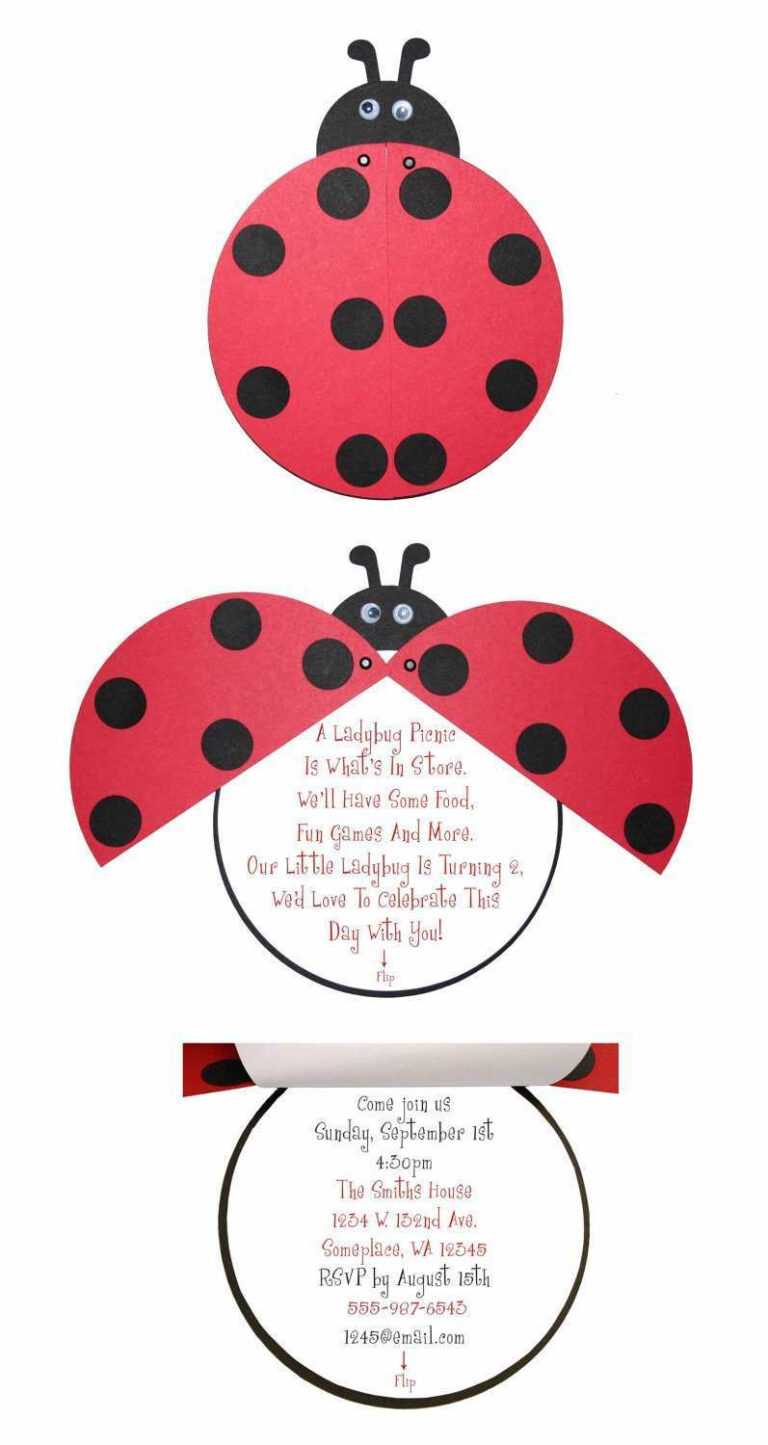 Blank Ladybug Template Professional Plan Templates