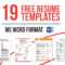 19 Free Resume Templates Download Now In Ms Word On Behance Pertaining To Free Resume Template Microsoft Word