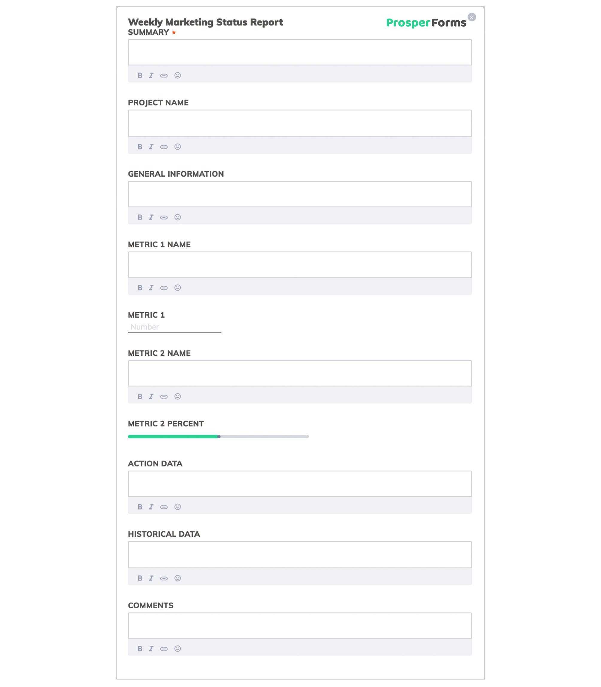 2 Remarkably Simple Weekly Progress Report Templates | Free Intended For Progress Report Template Doc