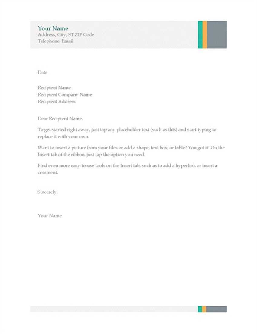 20 Best Free Microsoft Word Corporate Letterhead Templates Pertaining To Headed Letter Template Word