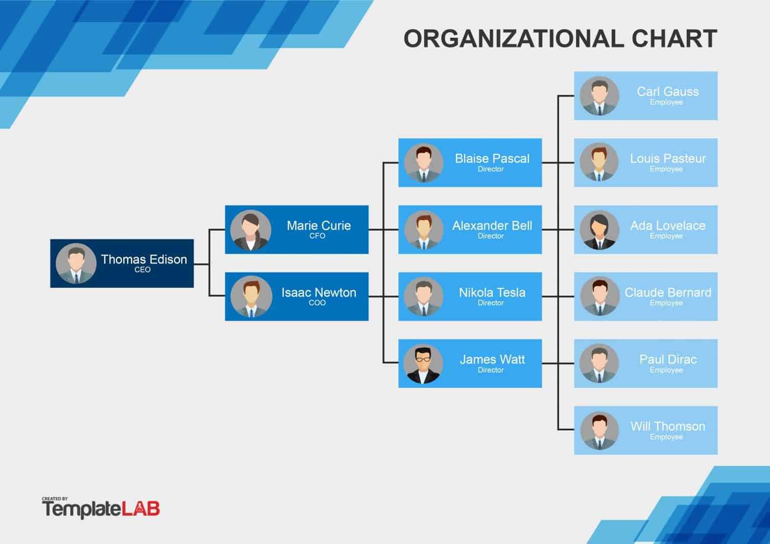 20 Free Organization Chart Templates – Printable Receipt Inside Word Org Chart Template