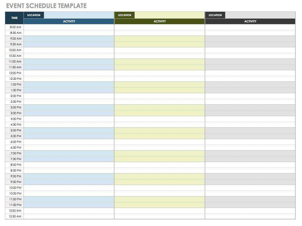 21 Free Event Planning Templates | Smartsheet Intended For Event Agenda Template Word