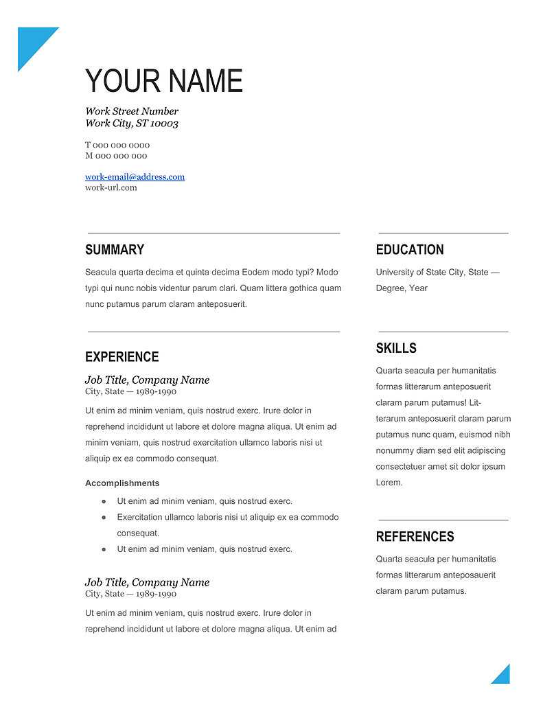 21 New Curriculum Vitae Format Ms Word File | Free Resume For Microsoft Word Resume Template Free