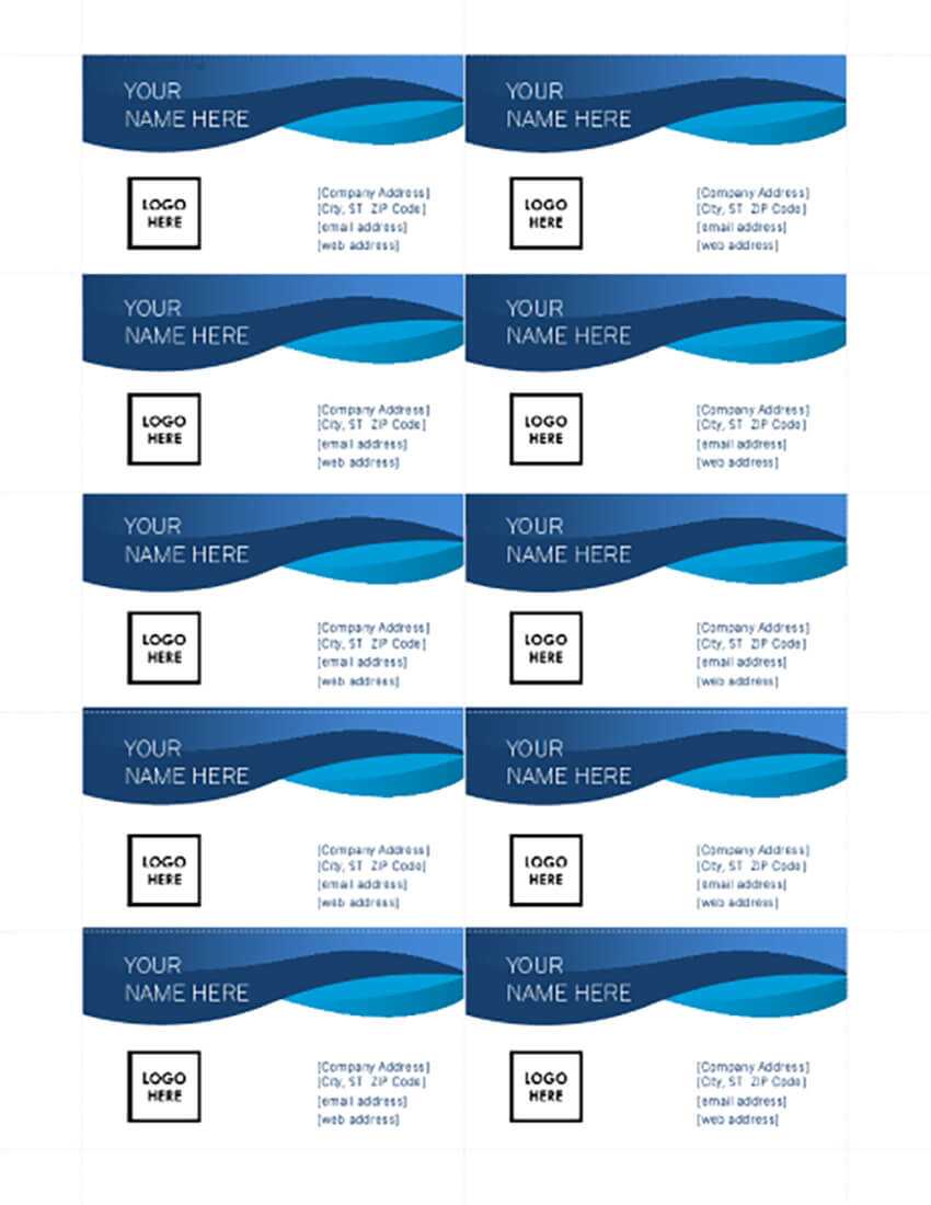 25+ Free Microsoft Word Business Card Templates (Printable Intended For Free Business Cards Templates For Word