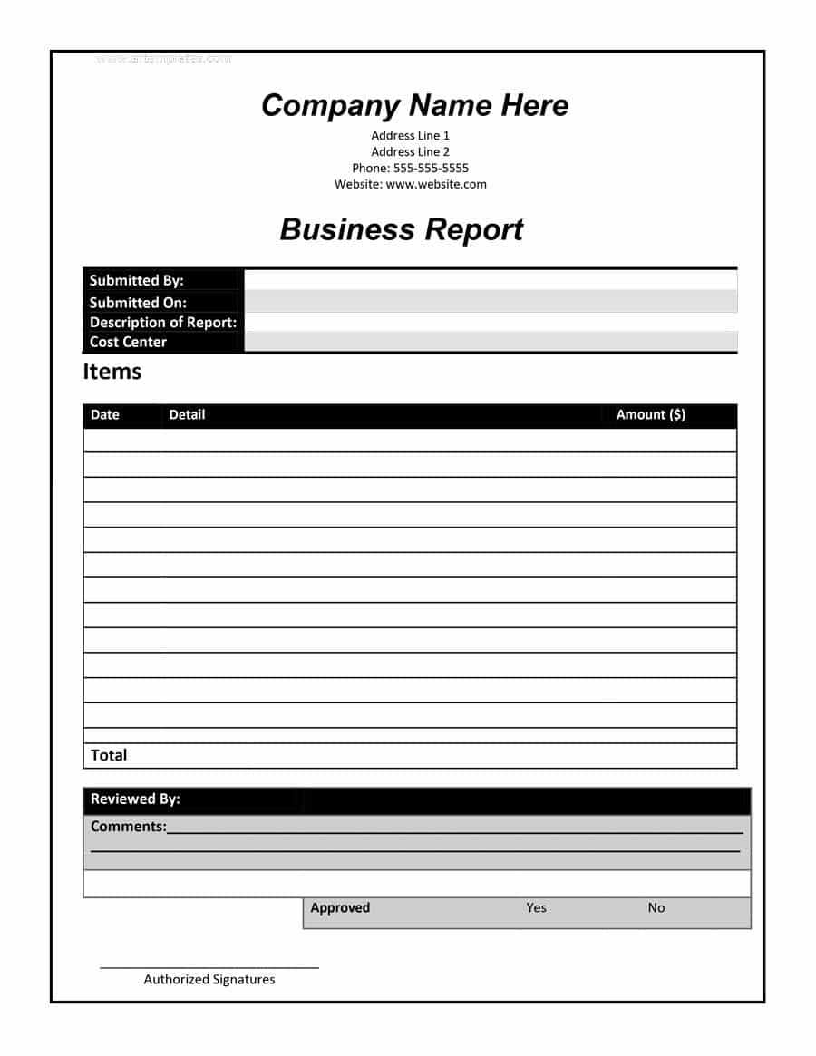 30+ Business Report Templates & Format Examples ᐅ Templatelab With Regard To Company Report Format Template