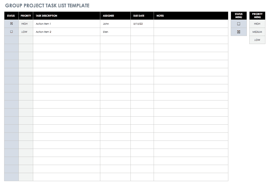 30+ Free Task And Checklist Templates | Smartsheet In Daily Task List Template Word