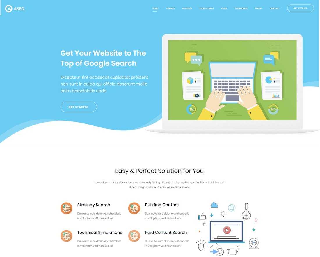 30 Top Advertising & Marketing Website Templates 2020 – Colorlib Pertaining To Blank Word Search Template Free