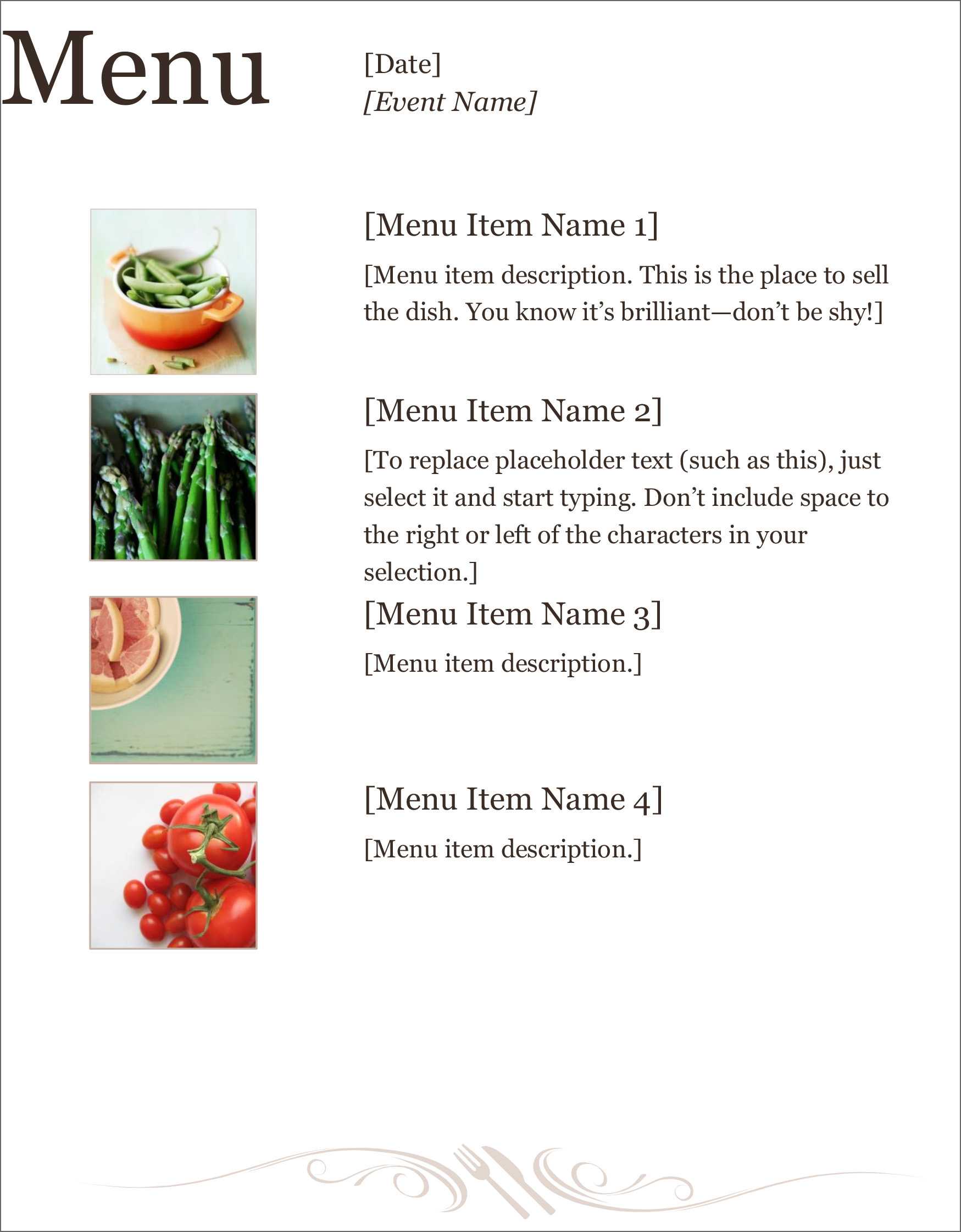 32 Free Simple Menu Templates For Restaurants, Cafes, And Throughout Free Cafe Menu Templates For Word