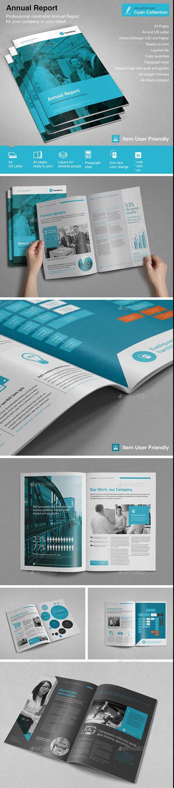 32+ Indesign Annual Report Templates For Corporate Pertaining To Free Annual Report Template Indesign