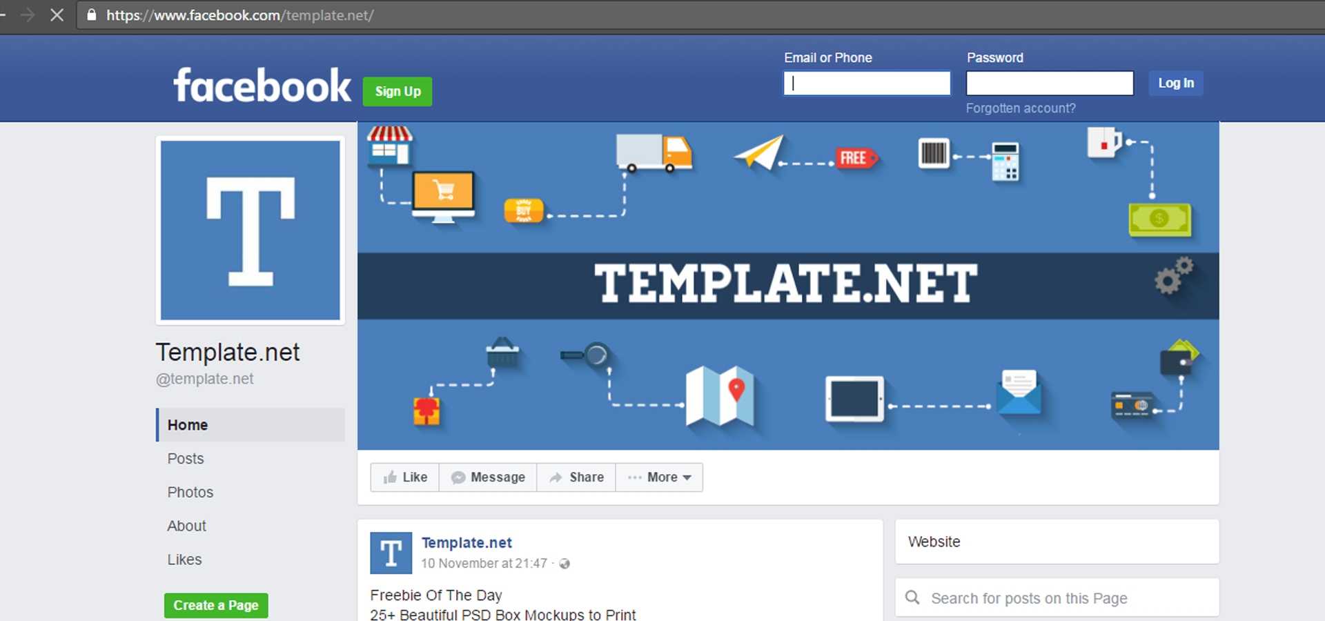 33+ Facebook Timeline Cover Page Templates & Designs | Free With Regard To Facebook Banner Template Psd
