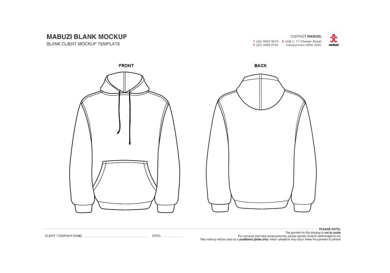 39 Blank Hoodie Templates [+ Hoodie Mockups] ᐅ Templatelab Inside Blank Tshirt Template Printable
