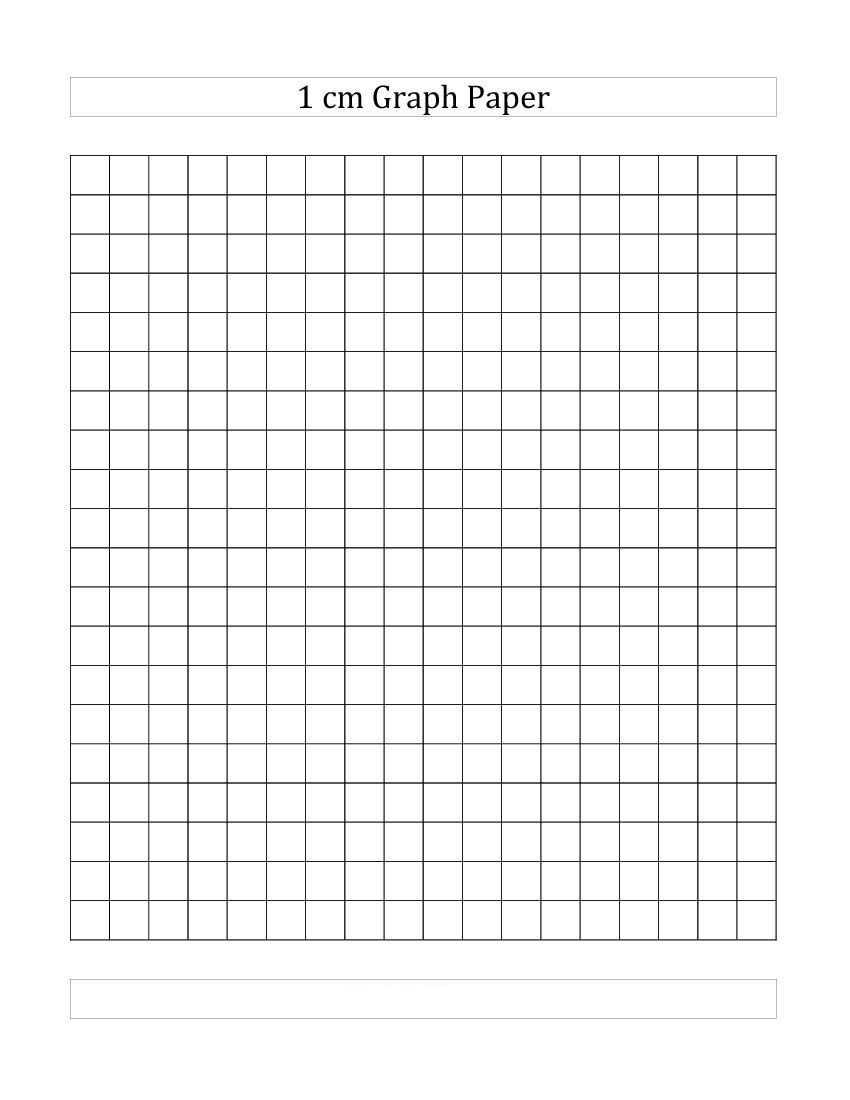 4+ Free Printable 1 (Cm) Centimeter Graph Paper | 1 Cm Grid In Graph Paper Template For Word