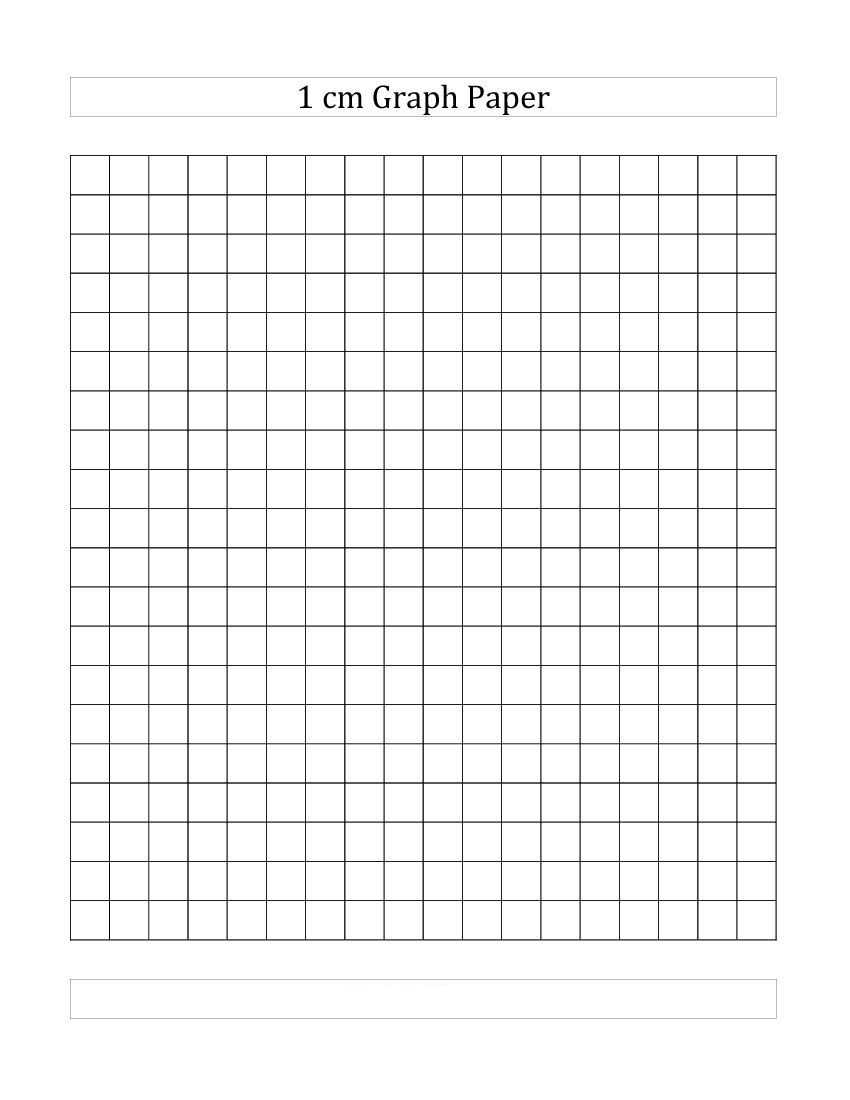 4+ Free Printable 1 (Cm) Centimeter Graph Paper | 1 Cm Grid Intended For 1 Cm Graph Paper Template Word