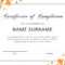 40 Fantastic Certificate Of Completion Templates [Word Within Certificate Of Participation Template Word