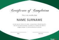 40 Fantastic Certificate Of Completion Templates [Word within Certificate Templates For Word Free Downloads