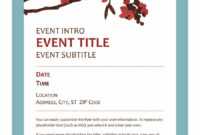 40+ Free Event Program Templates / Designs - Template Archive for Free Event Program Templates Word