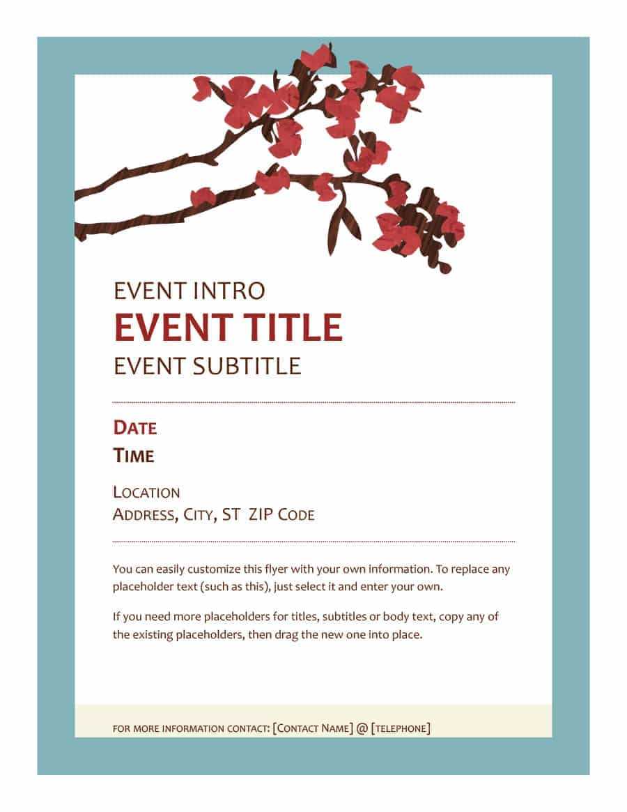 40+ Free Event Program Templates / Designs - Template Archive For Free Event Program Templates Word