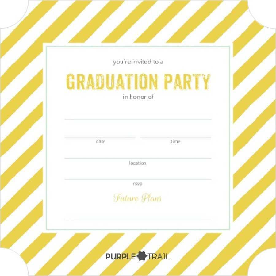 40+ Free Graduation Invitation Templates ᐅ Templatelab For Graduation Party Invitation Templates Free Word