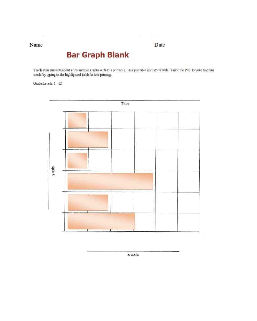 41 Blank Bar Graph Templates [Bar Graph Worksheets] ᐅ Throughout Blank Picture Graph Template