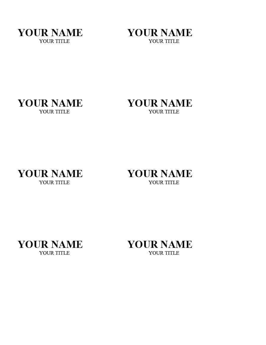 47 Free Name Tag + Badge Templates ᐅ Templatelab Intended For Visitor Badge Template Word