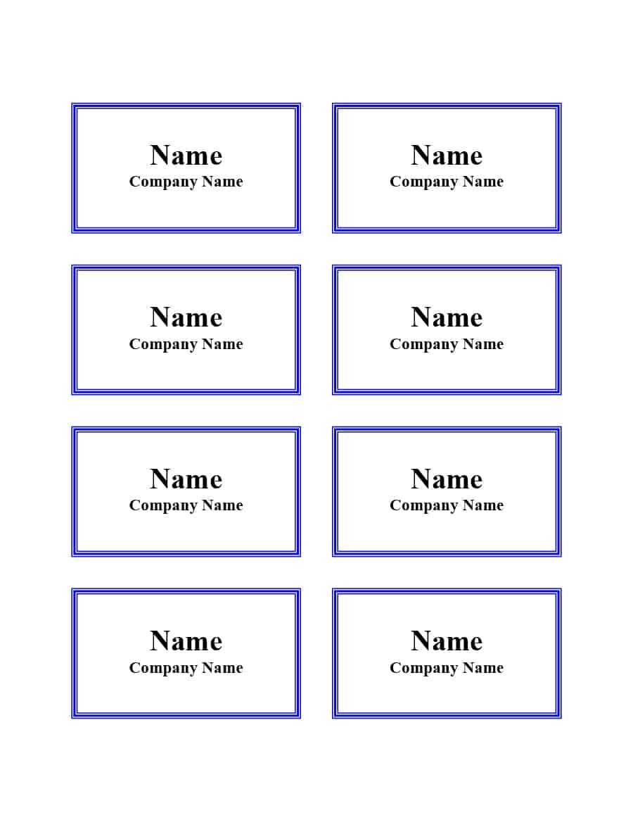47 Free Name Tag + Badge Templates ᐅ Templatelab Pertaining To Name Tag Template Word 2010