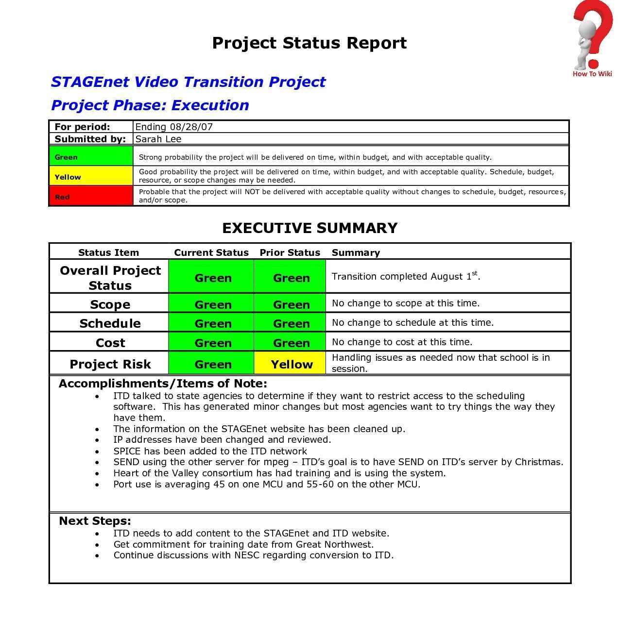 5+ Free Sample Weekly Report Template To Management | How To For Weekly Manager Report Template