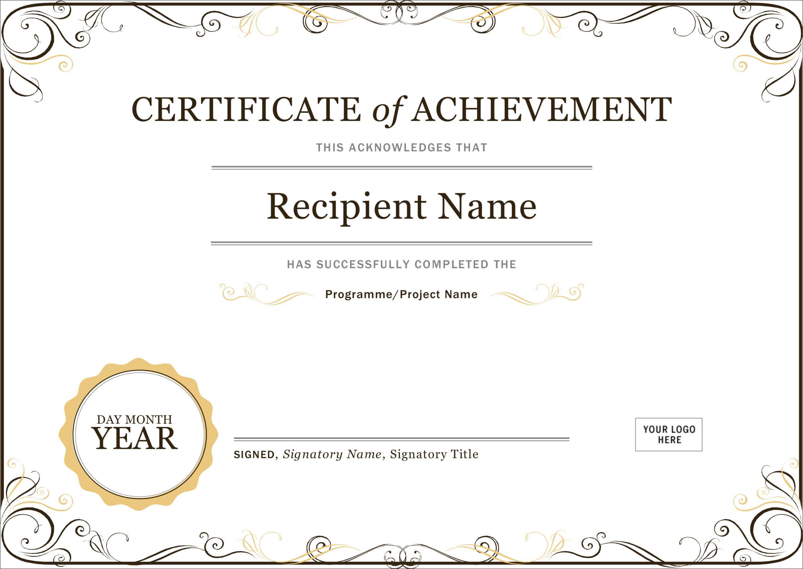 50 Free Creative Blank Certificate Templates In Psd Throughout Congratulations Certificate Word Template