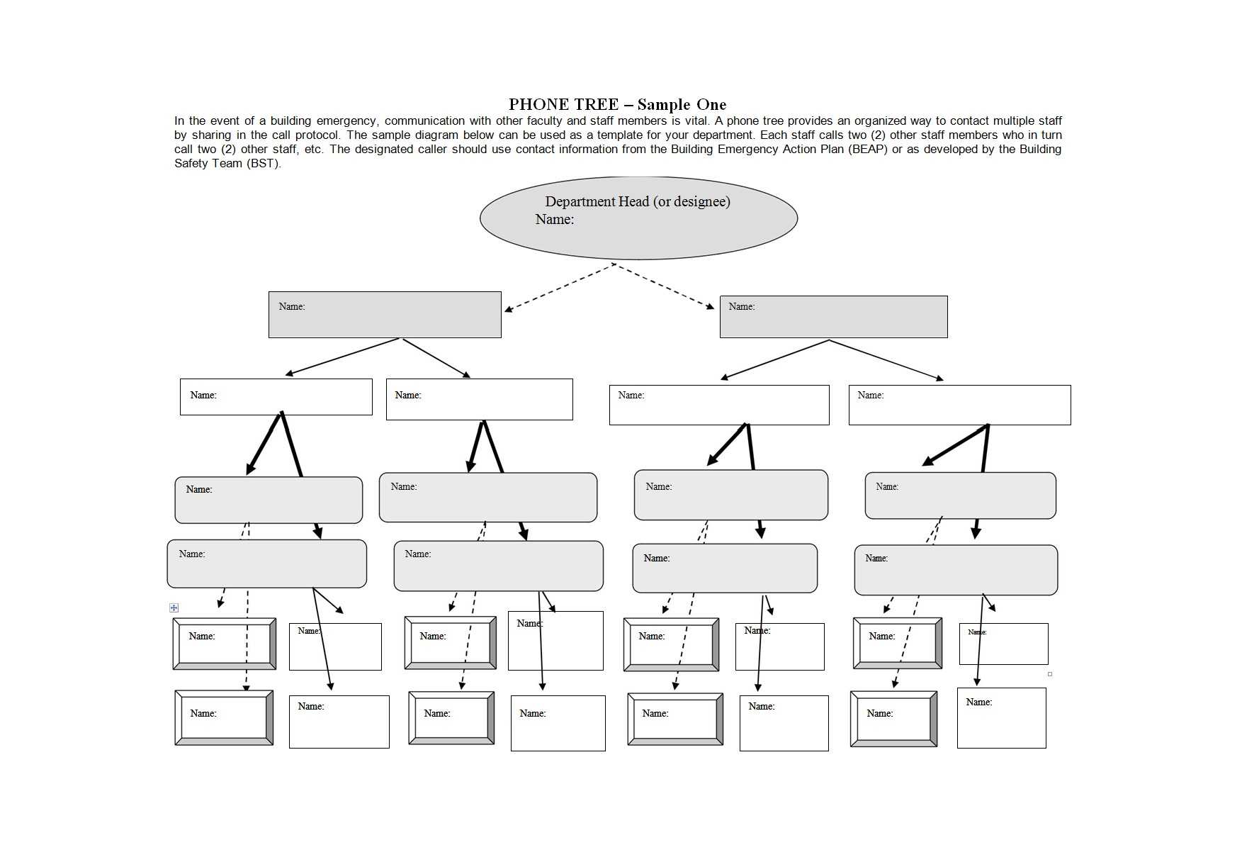 50 Free Phone Tree Templates (Ms Word & Excel) ᐅ Templatelab Pertaining To Calling Tree Template Word