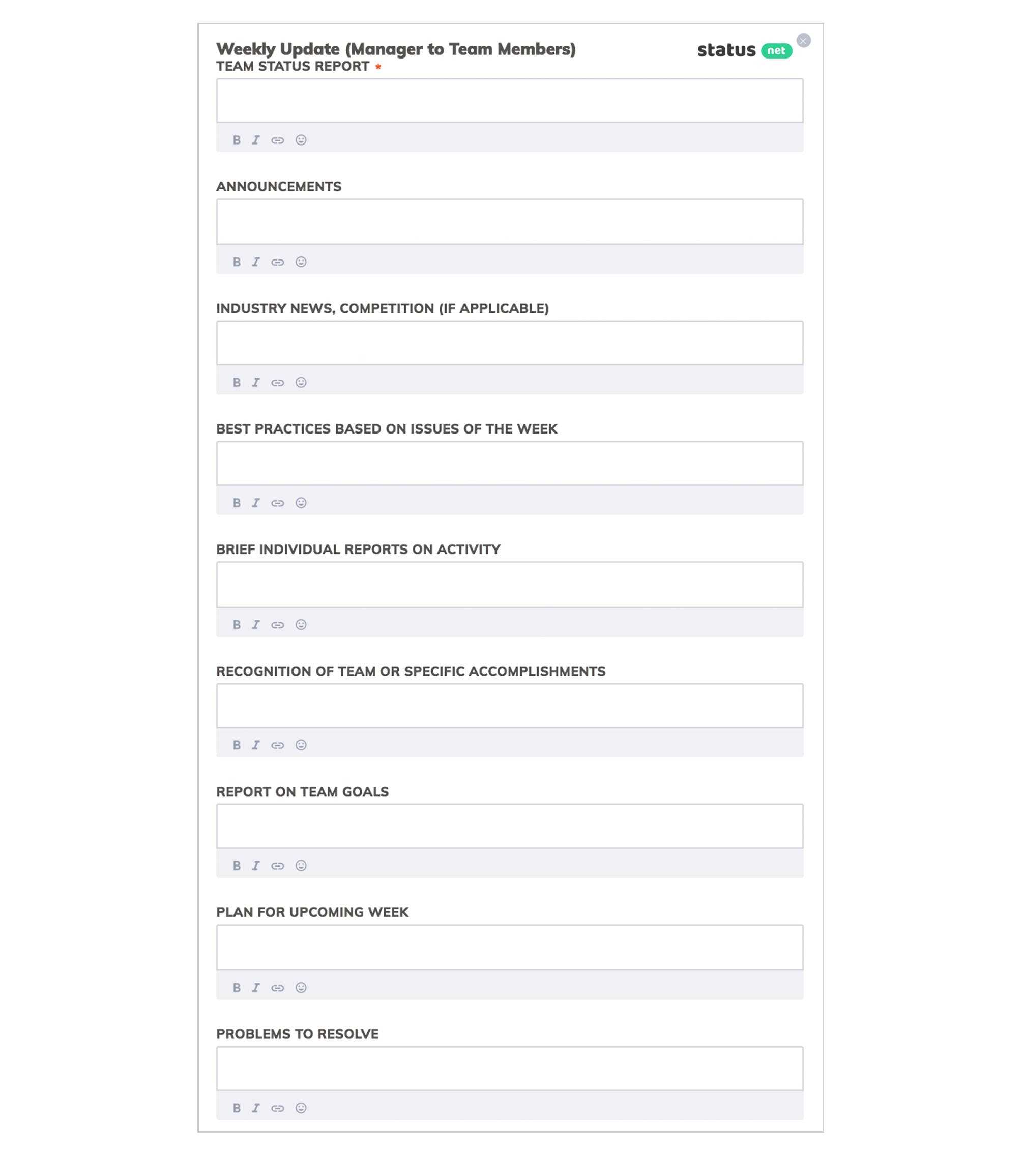 6 Awesome Weekly Status Report Templates | Free Download Pertaining To Weekly Activity Report Template