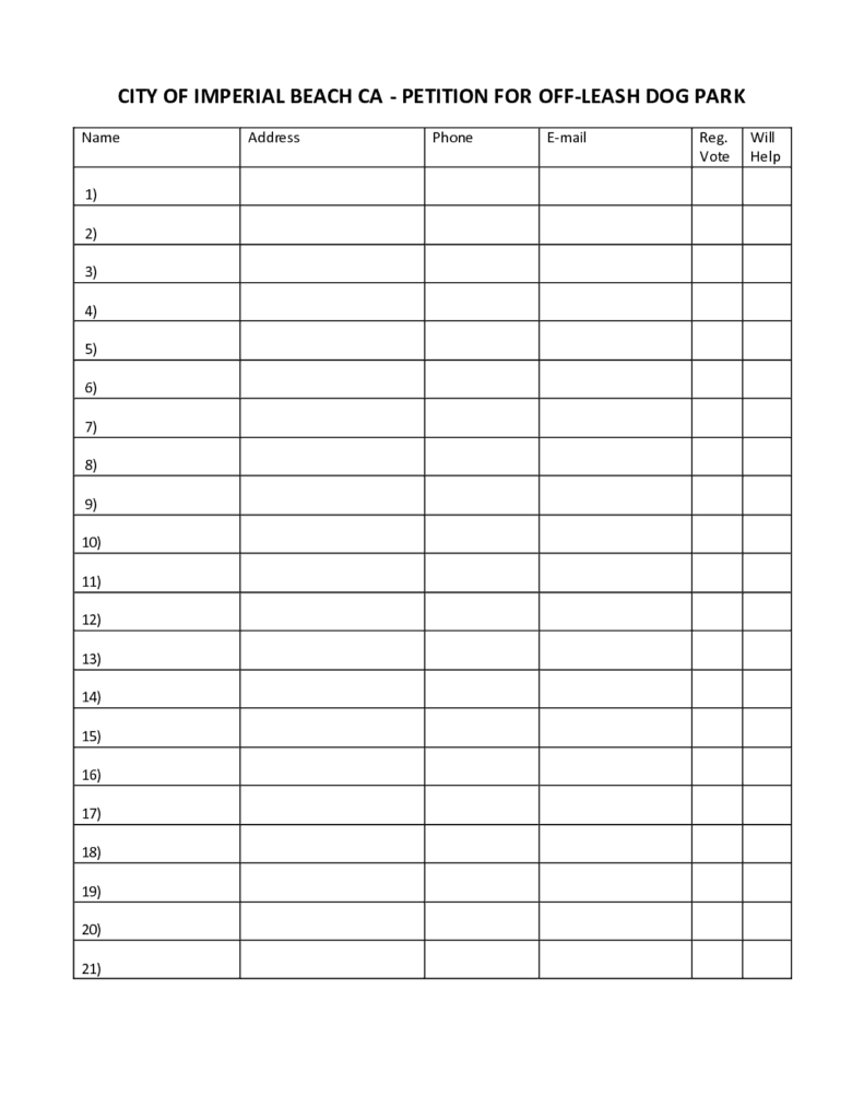 6+ Petition Templates – Word Excel Pdf Formats Intended For Blank Petition Template