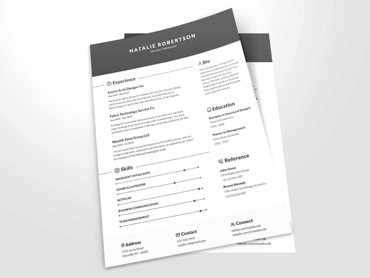 65 Best Free Ms Word Resume Templates 2020 – Webthemez With Regard To Free Downloadable Resume Templates For Word