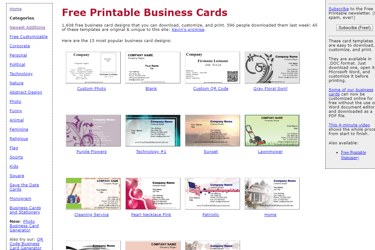8 Best Places To Find Free Business Card Templates For Free Business Cards Templates For Word