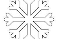 8 Free Printable Large Snowflake Templates - Simple Mom Project regarding Blank Snowflake Template