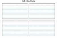 83 Creative Index Card 3X5 Template Microsoft Word Photo regarding 3X5 Blank Index Card Template