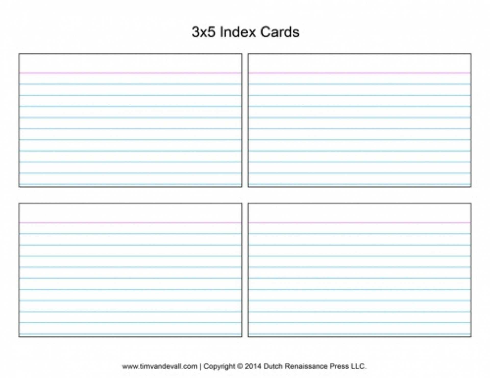 1x1 Note Card Template For Word With Regard To Word Template For 3X5 Index Cards