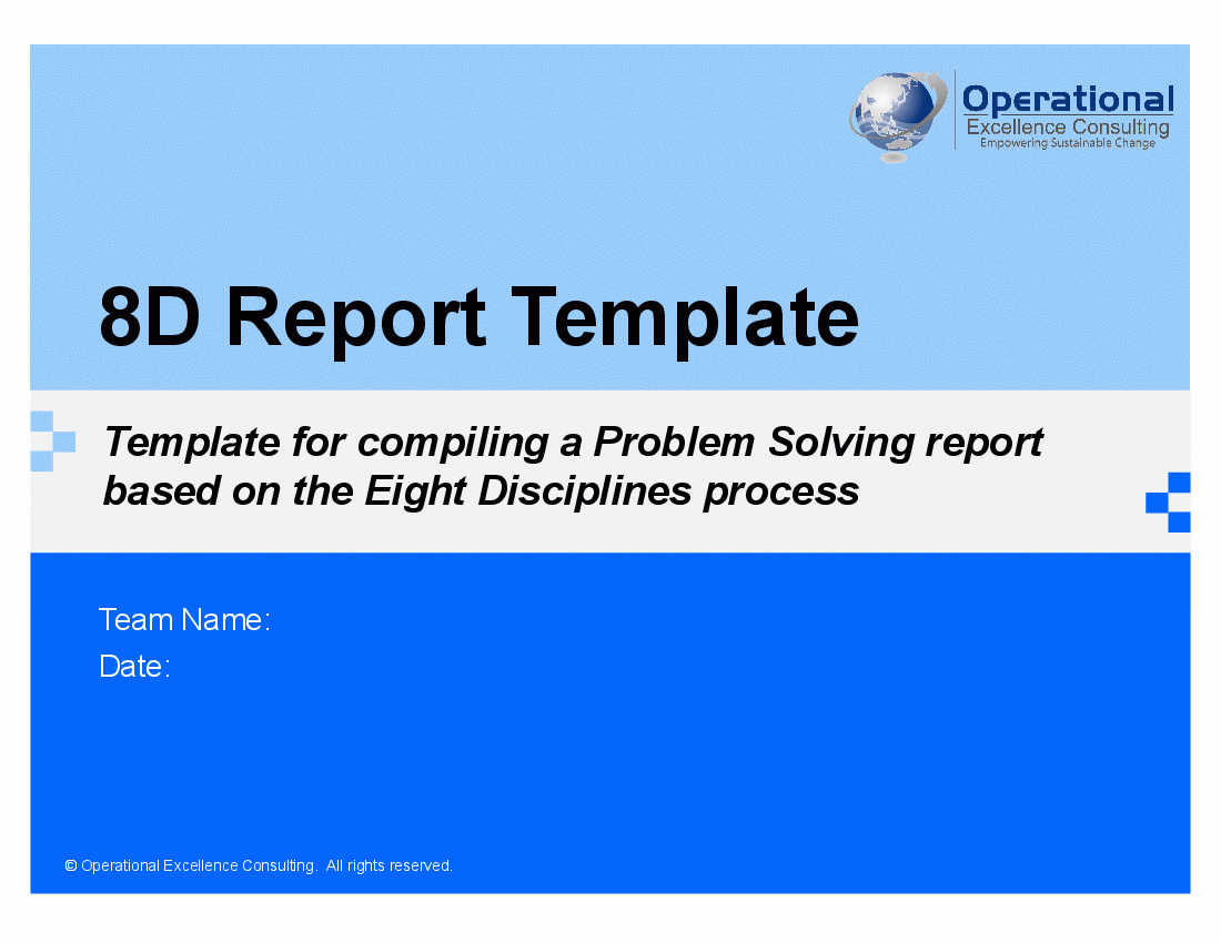 8D Report Template (Powerpoint) Throughout 8D Report Template