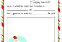 A Letter To Santa Template | Template Business for Letter From Santa Template Word