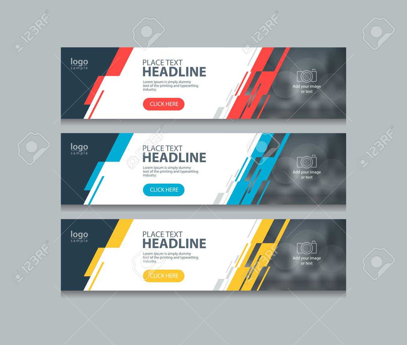 Abstract Horizontal Web Banner Design Template Backgrounds Regarding Website Banner Design Templates