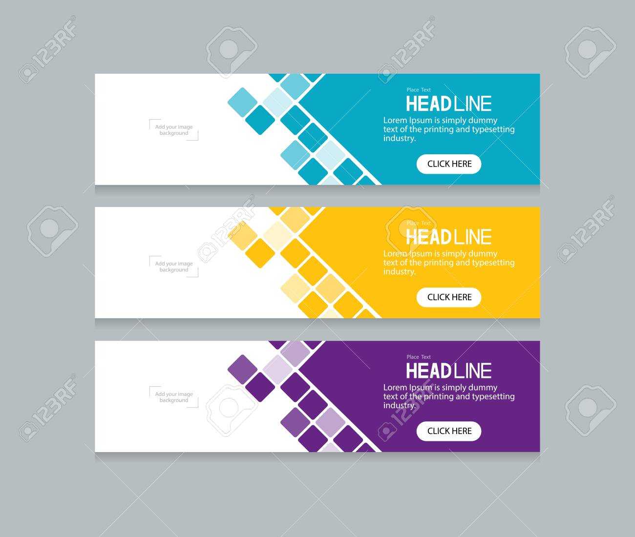 Abstract Web Banner Design Template Pertaining To Website Banner Design Templates
